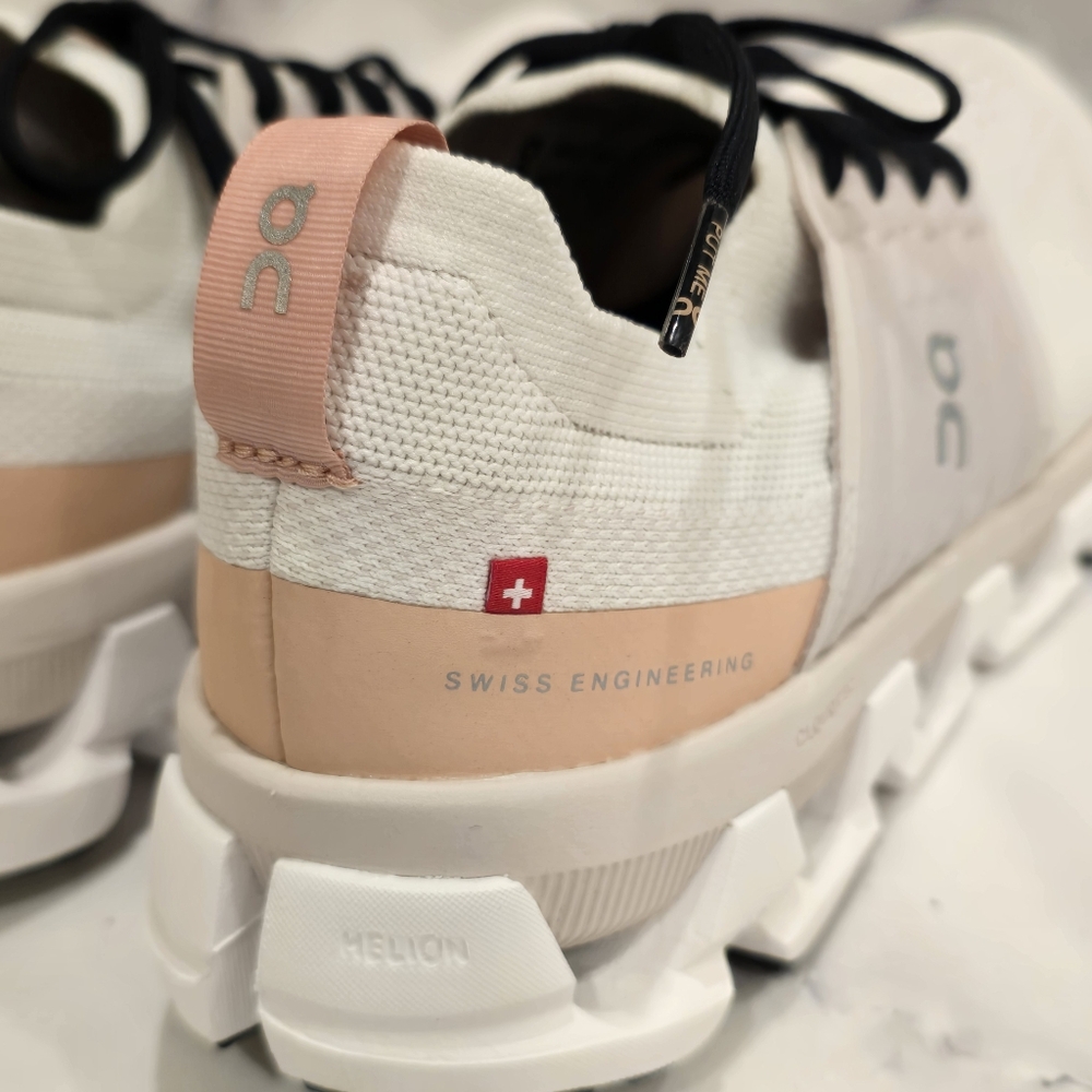 EUC ON Cloud Cloudswift 3 Running Shoes Sneakers in Ivory / Rose (Cream / Pink) - Picture 5 of 13